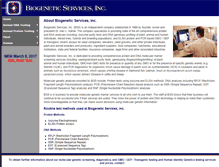 Tablet Screenshot of biogeneticservices.com
